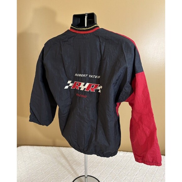 Vtg 90s Winning Moves Texaco Robert Yates Racing USA Made 2Sided Jacket Teens L - Picture 9 of 16